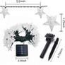 29Ft/9M 60 LED Solar Star String Lights Warm White Solar Powered Fairy Lights Outdoor 8 Modes Waterproof Festival Lighting for Garden Patio Yard (FREE SHIPPING) Image 6