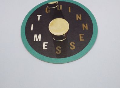 Guinness : Time - Green - Beer Mat/Coaster
