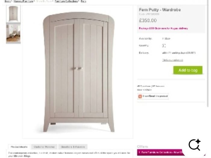 Mamas and Papas wardrobe