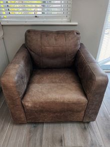 Brown Leather Armchair