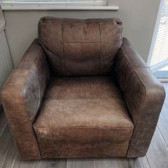 Brown Leather Armchair