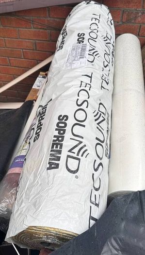 New Full Roll Tecsound FT55 Acoustic Duct Wrap Pipe Lagging