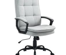 Office Chair, Desk Chair, Rocking Function, Height Adjustable, up to 120 kg, Gray