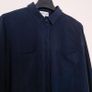 Bella Dahl Navy Blue Classic Long Sleeve Tencel Button Up Utility Shirt Size L Image 8