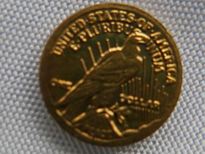 US Miniature 24K Gold Plated Token
