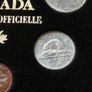 Canada coins set ( 6 coins ) official 1980 wood case BUNC Image 6