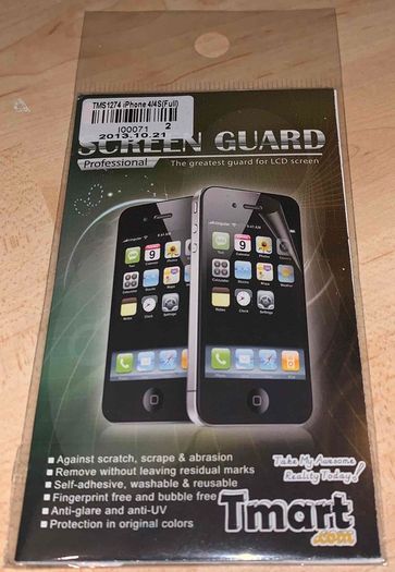 Tmart screen protector for iPhone 4/4S