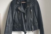 Allsaints Leather Jacket Size Uk 10