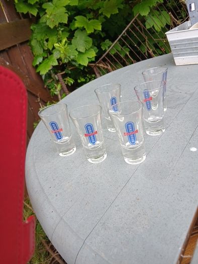 5 schnaps glasses