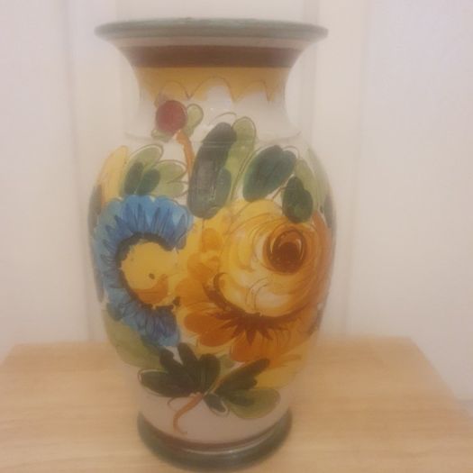 Pottery Vase/Hand Made and Hand Painted Vase... Price Drop