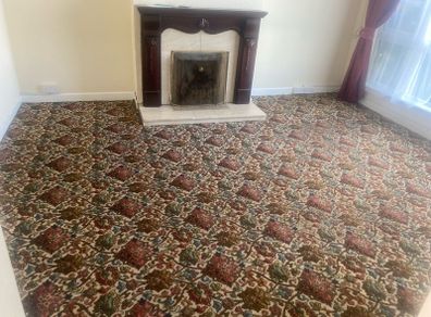 Vintage 70's Axminster Carpet /Set Prop