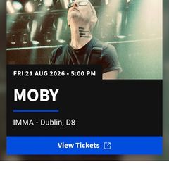 Moby tickets x2