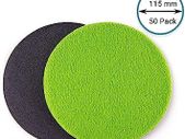 GLASS POLISH 13403 GP-PRO100 Silicon Carbide Sanding Disc with Hook and Loop | P320 Abrasive Disc | 115 mm | Pack of 50