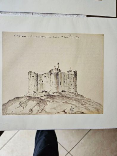 Beranger's Antique Buildings Of Ireland X 50 Prints. Each In A Sleeve With Clear Front. All In Mint Condition. See Photos For Same.