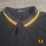 Fred Perry Men's Twin Tipped Polo Shirt XXL Black Yellow White Image 2
