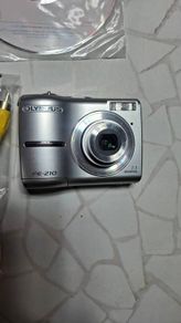 Olympus FE-210 7.1MP Silver Digital Retro Camera Tested Working