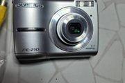 Olympus FE-210 7.1MP Silver Digital Retro Camera Tested Working