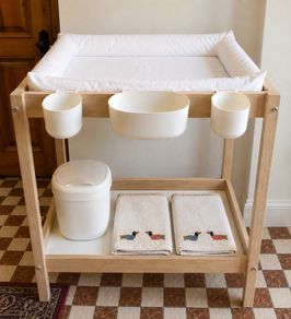 IKEA Sniglar Baby Changing Table + Mat & Accessories