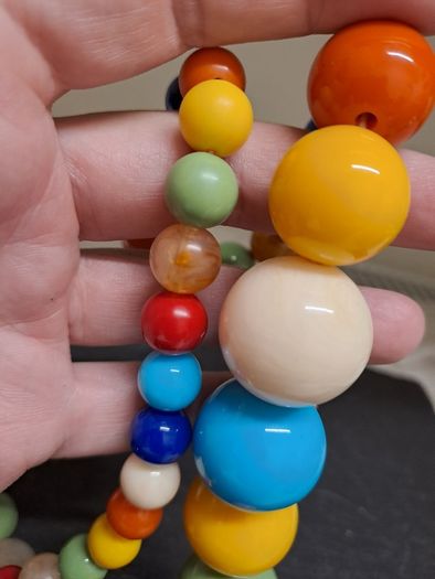 Vintage Colourful Retro Statement Necklace