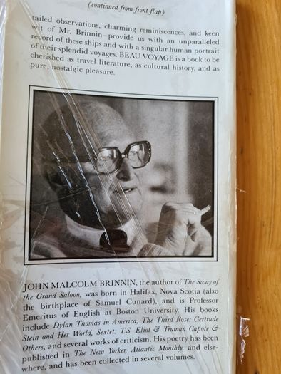 .  Beau Voyage . Life Aboard The Last Great Ships John Malcom Brinnin.