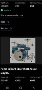 Drums - Pearl Export Exl725br Azure Daybr.