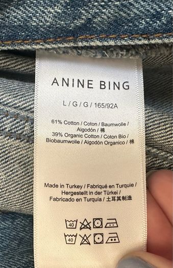Anine Bing Rory denim jacket - sz L