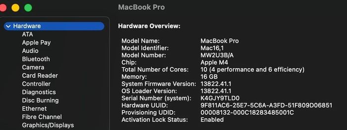 Macbook pro M4 2024