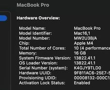 Macbook pro M4 2024