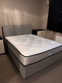 5" King size bed + Headboard + Mattress