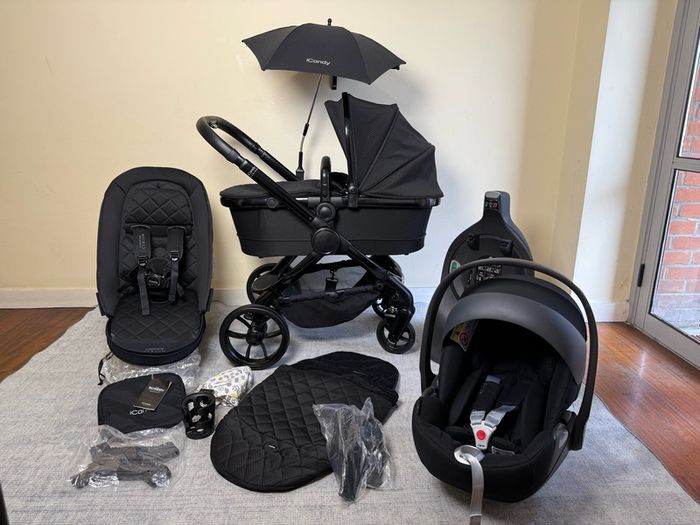 icandy peach 7 cerium collection Cybex car seat and isofix base rotating