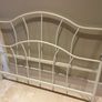 As New - Beautiful Very Sturdy White Metal 4Ft 6 Double Bed Frame - Can Deliver Image 3