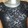Black lace classy top Awear size UK12 EUR40 Postage included Image 2