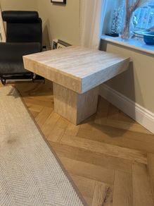 Travertine table