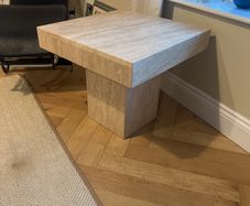 Travertine table