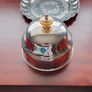 Small Silver tray with food dome Image 3