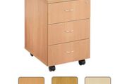 NEW 3 Drawer Mobile Under Desk Pedestal.