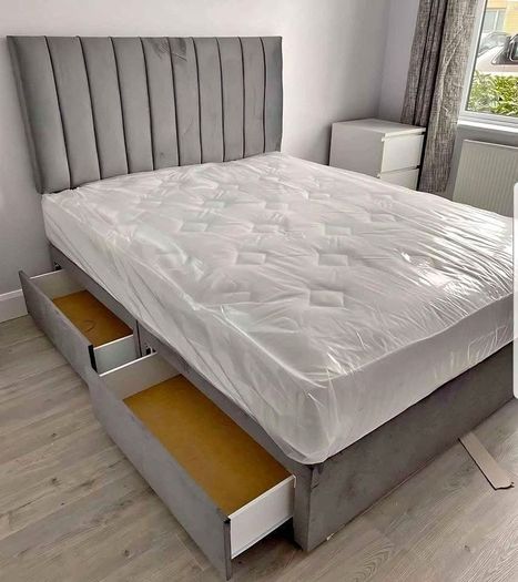 double bed and mattress