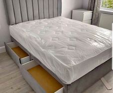 double bed and mattress