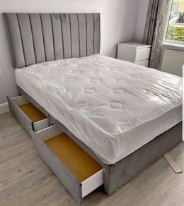 double bed and mattress