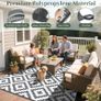 Outdoor Rug for Patios Waterproof, Anti-slip Plastic Straw Garden Mat Carpet UV Resistant Indoor Area Rugs for Camping, Deck, Beach, Picnic, Backyard (120x180cm, Grey & White) Image 5