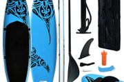 Inflatable Stand Up Paddleboard Set 320x76x15 cm Blue