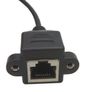 RJ45 Cat5e Male to Female Screw Panel Mount Cable Ethernet LAN Network Extension Image 3