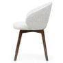 Aura Upholstered Dining Armchair Cremona Fabric & Custom Legs Image 4
