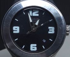 Vintage Swatch Irony Swiss Watch Black Dial