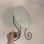 Vintage Ikea Myken Wrought Iron Freestanding Tabletop Mirror Image 3