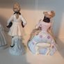Vintage Porcelain Lady and Gentleman Figurine Set Image 7