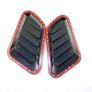 Universal Carbon Fiber Car Van Decorative Cell Air Flow Intake Hood Scoop Bonnet Vent Cover Stickers Decoration Styling Image 3