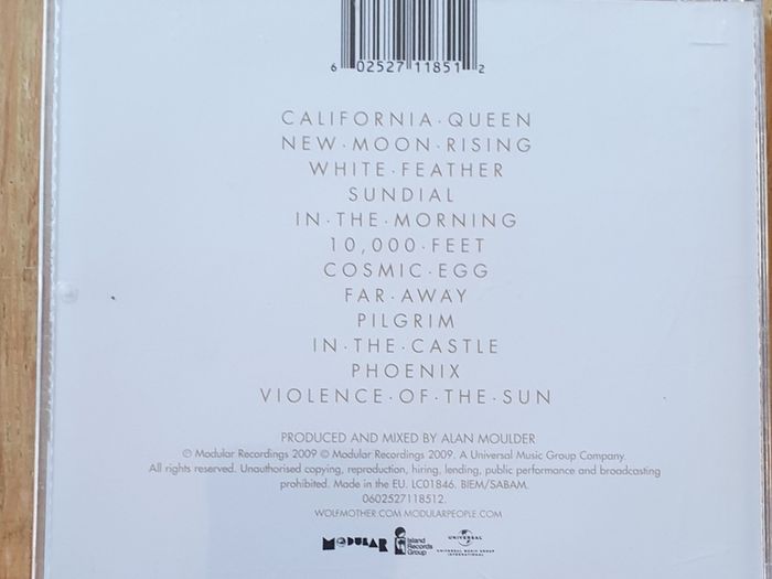 Wolfmother. Cosmic egg