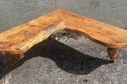 NEW :Rustic Driftwood Floating Corner Shelf