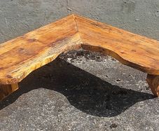 NEW :Rustic Driftwood Floating Corner Shelf